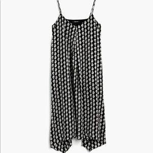 Madewell Silk Trapeze Cami Dress in Bloomstamp